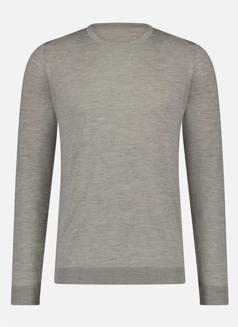 O-neck trui - 100% extrafine merino