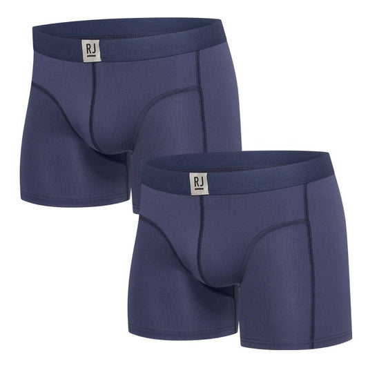 RJ Bodywear 2-Pack Heren Boxershort Donkerblauw