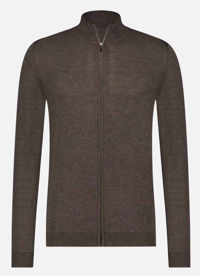 Fullzip vest - 100% extrafine merino
