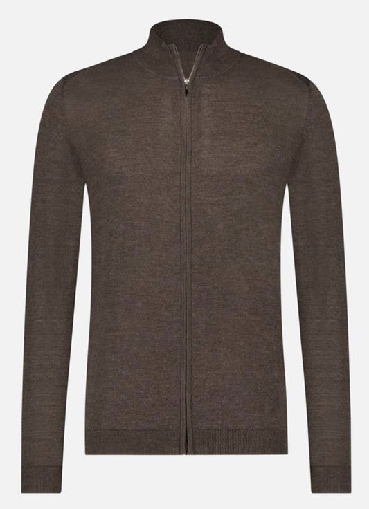 Fullzip vest - 100% extrafine merino
